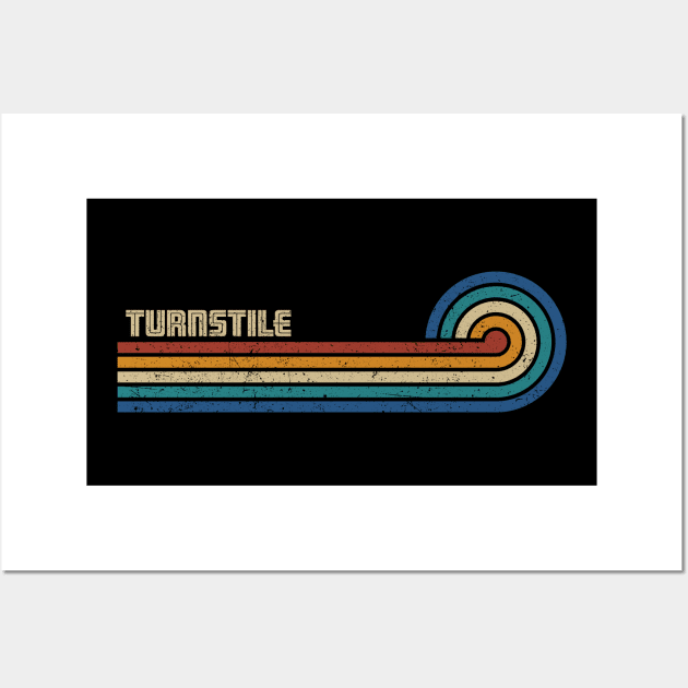 Turnstile  - Retro Sunset Wall Art by Arestration